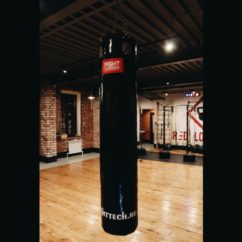Боксерский мешок Fighttech ПВХ 180Х35 black edition