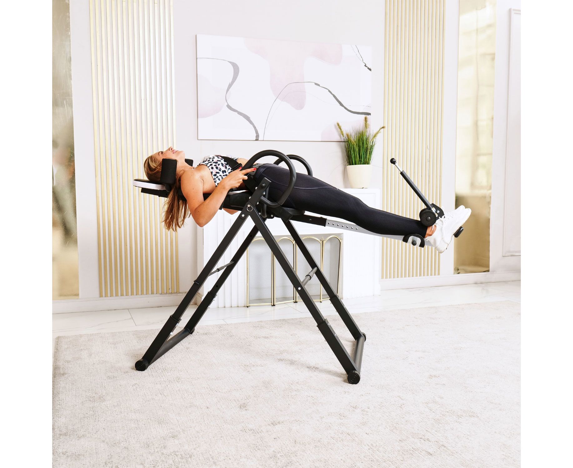 Инверсионный стол DFC STYLE белый, U-образный фиксатор