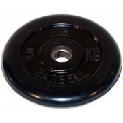 Диск обрезиненый черный MB Barbell MB51-5